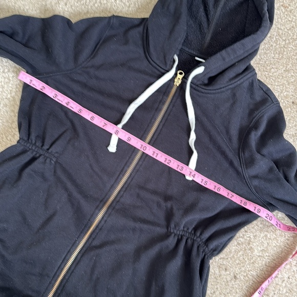 Old Navy women’s black maternity zip up hoodie - Picture 7 of 9